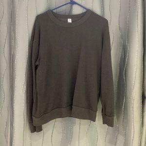 Brown crew neck